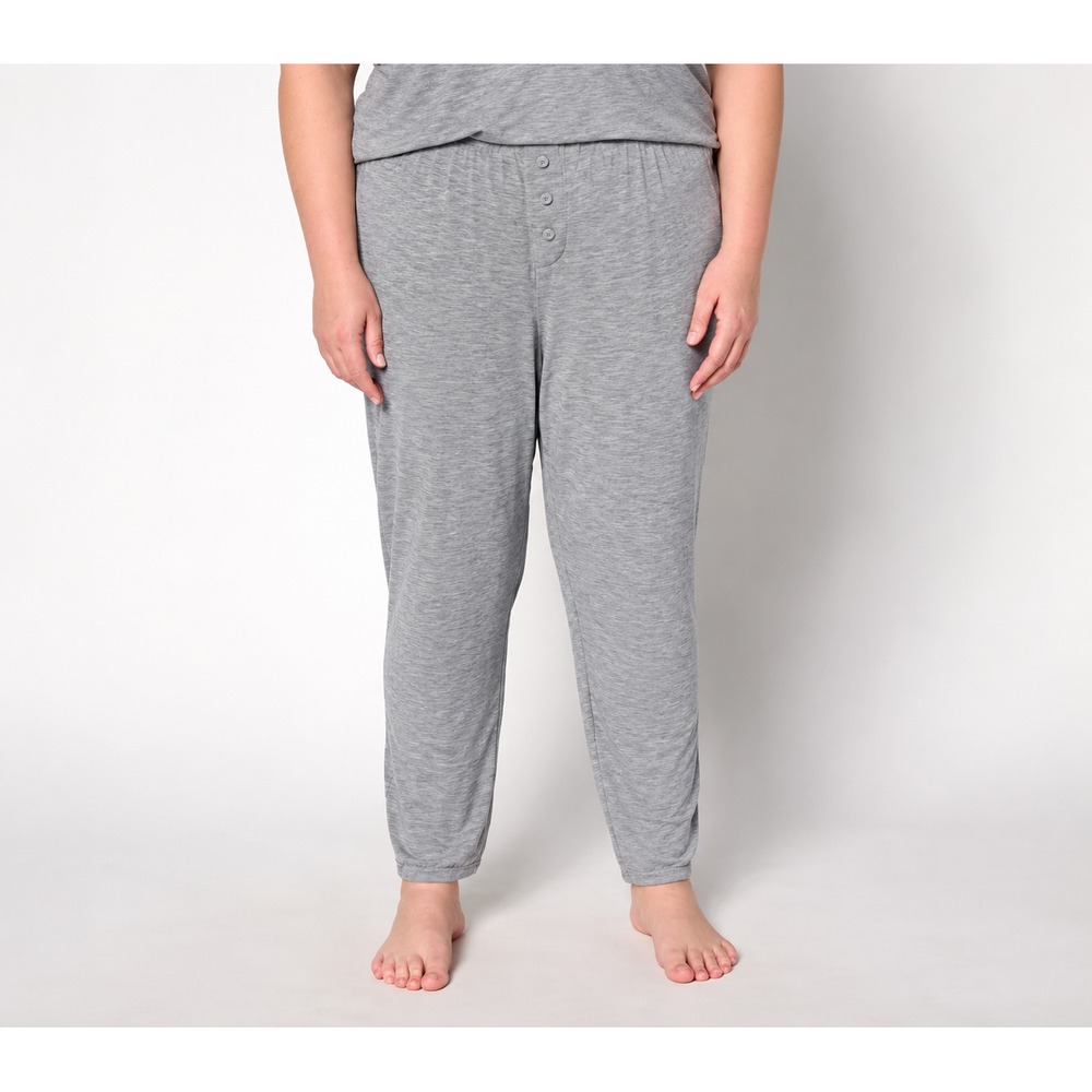 Modern Soul x Anybody Soothing Knit Jersey Tapered Lounge Pant Heather Mist, XL